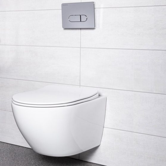 Delos Chrome falba építhető WC tartály szett