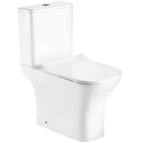   Kamet monoblokkos kompakt WC hátsó kifolyással ülőkével