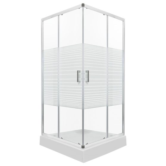 Madera 80x80 cm szögletes zuhanykabin zuhanytálcával