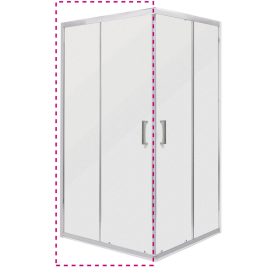 MALIBU SQ 90 ELEMENT zuhanyajtó