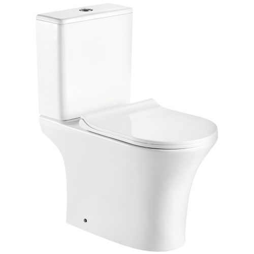 Makalu monoblokkos kompakt WC hátsó kifolyással ülőkével