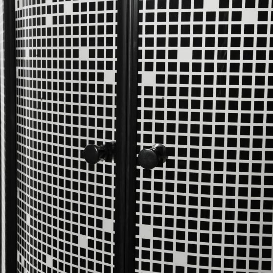 Pixel Black 90 íves zuhanykabin zuhanytálcával