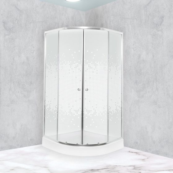 Pixel White 90 íves zuhanykabin zuhanytálcával